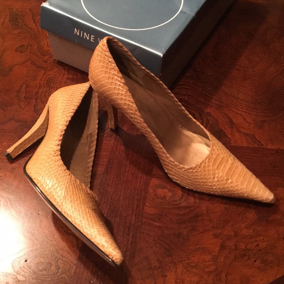 Nine West High-Heel Leather Pumps sz. 8M - Picture 1 of 5